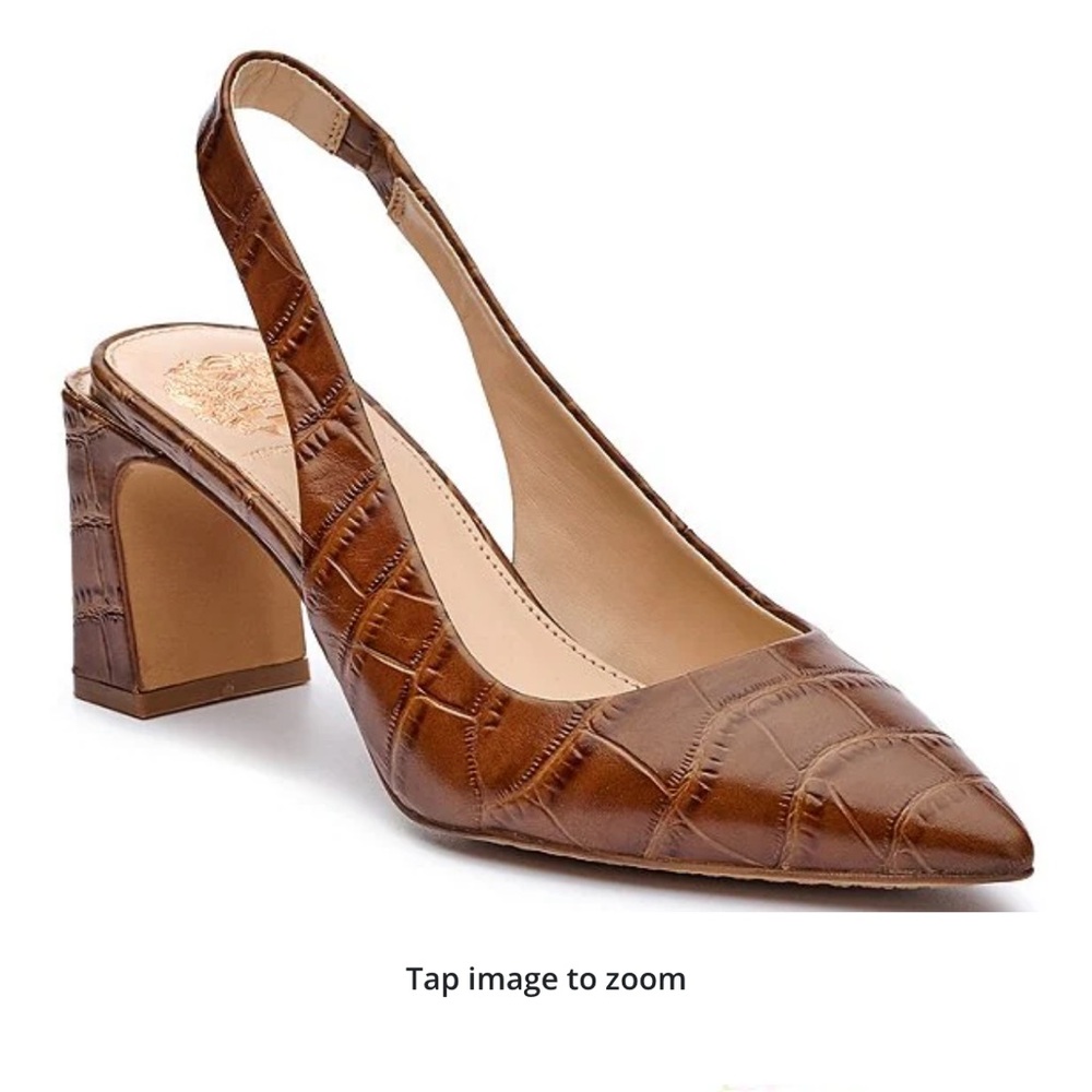 Vince Camuto Hamden Slingback Pumps Crocodile